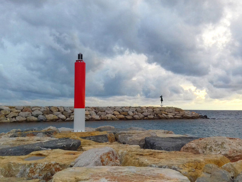 New beacons in Nàutic de Tarragona