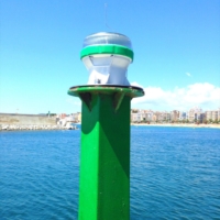 Lanterna marítima autónoma M650 em Blanes