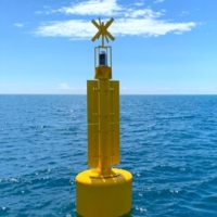 Marine self-contained lantern in a navigation buoy in Gavà-Viladecans