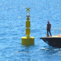 Navigation buoys in Vandellós