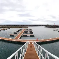 Nuevo puerto deportivo de Povoação, en la isla de São Miguel (Azores)